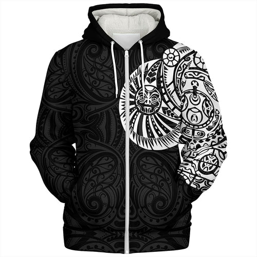 Samoa Sherpa Hoodie The Rock Chest Tattoo Pieces Designs
