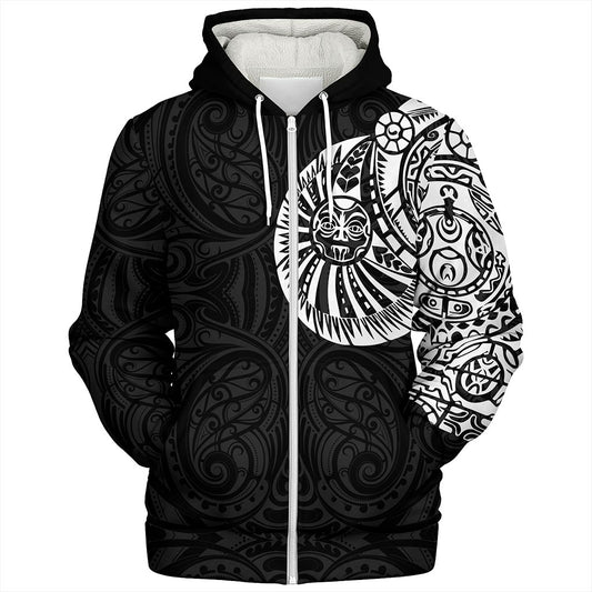 Samoa Sherpa Hoodie The Rock Chest Tattoo Pieces Designs