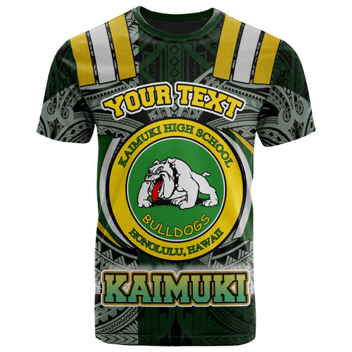Hawaii Kaimuki High School T- Shirt - Custom  Kaimuki High School Polynesian Pattern