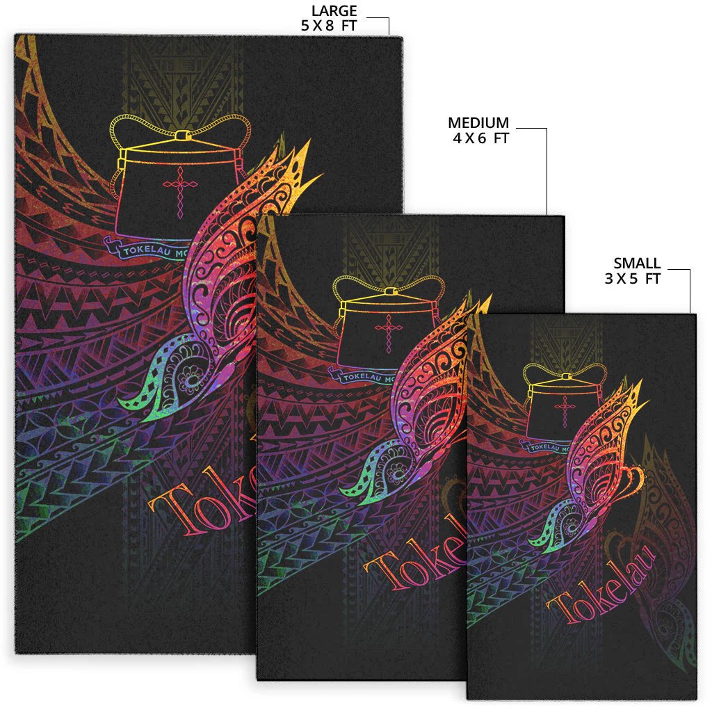 Tokelau Area Rug - Butterfly Polynesian Style