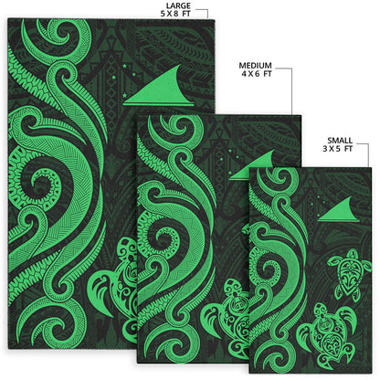 Tokelau Area Rug - Green Tentacle Turtle