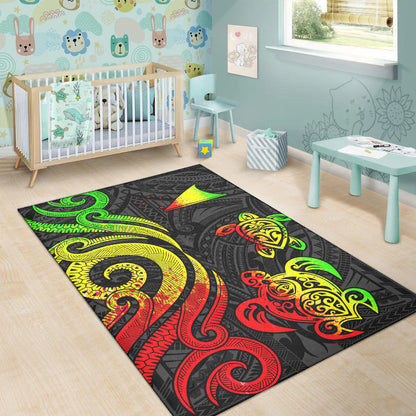 Tokelau Area Rug - Regaae Tentacle Turtle