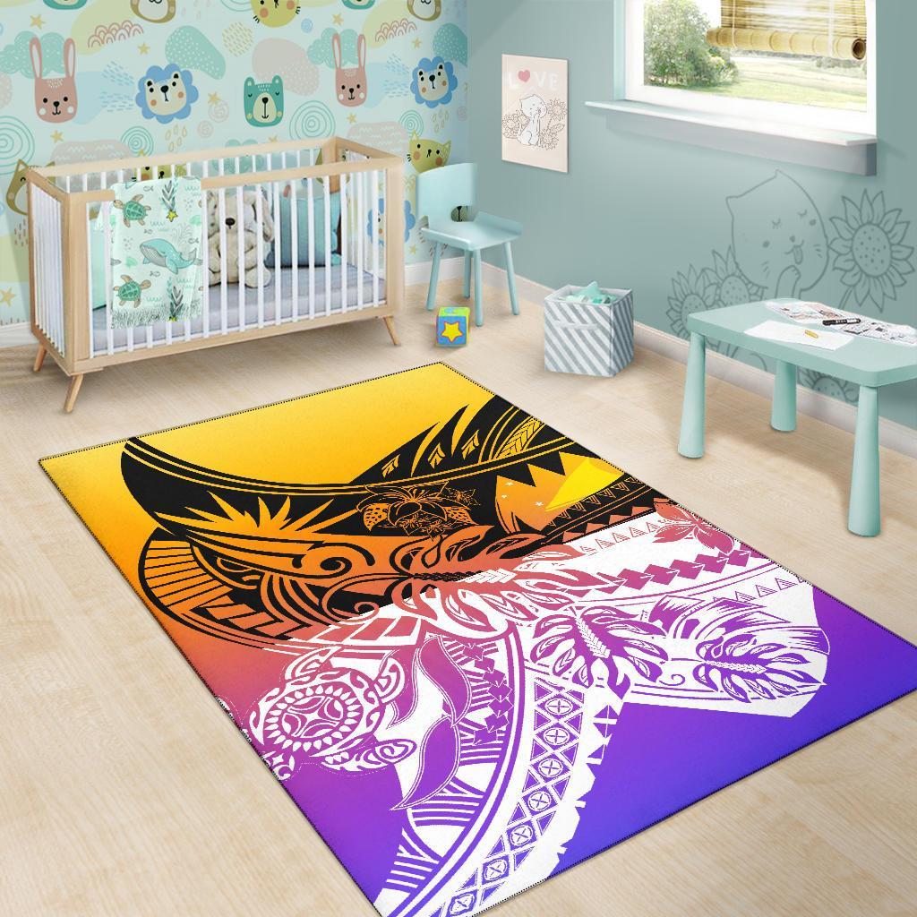 Tokelau Area Rug - Tribal Jungle Pattern