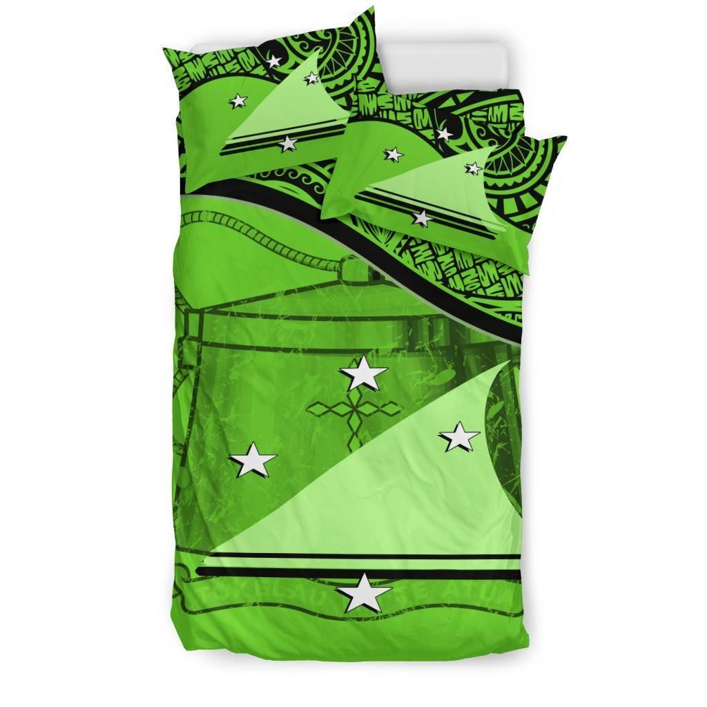 Tokelau Duvet Cover Set - Tokelau Coat Of Arms Green