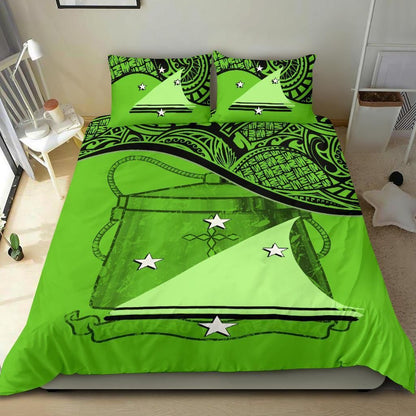 Tokelau Duvet Cover Set - Tokelau Coat Of Arms Green