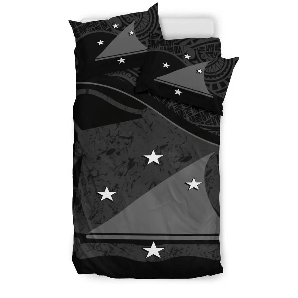 Tahiti Duvet Cover Set - Tahiti Flag Black