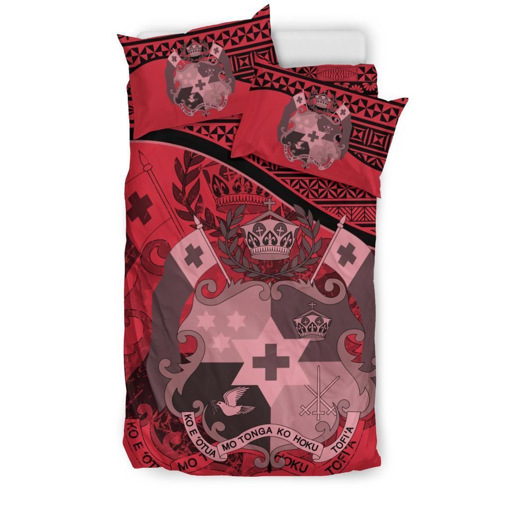 Polynesian Duvet Cover Set - Tonga Bedding Set Pink