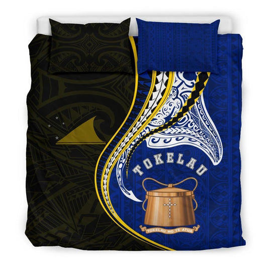 Tokelau Duvet Cover Set - Tokelau Coat Of Arms Kanaloa Tatau Gen Tk