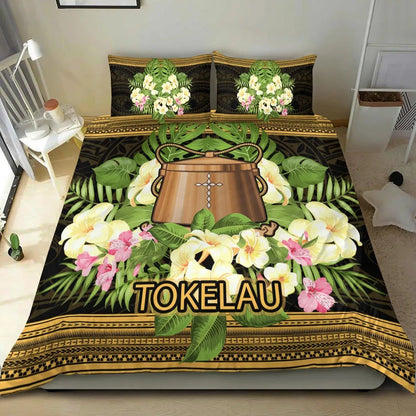 Tokelau Bedding Set - Polynesian Gold Patterns Collection