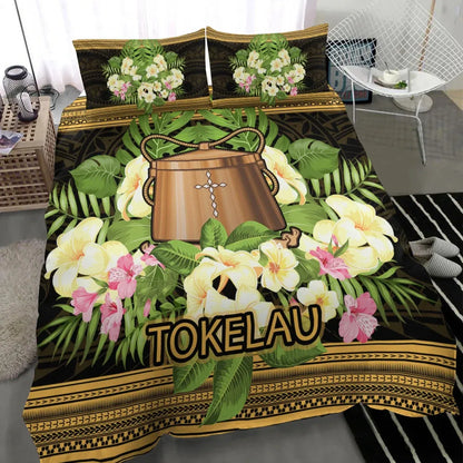 Tokelau Bedding Set - Polynesian Gold Patterns Collection