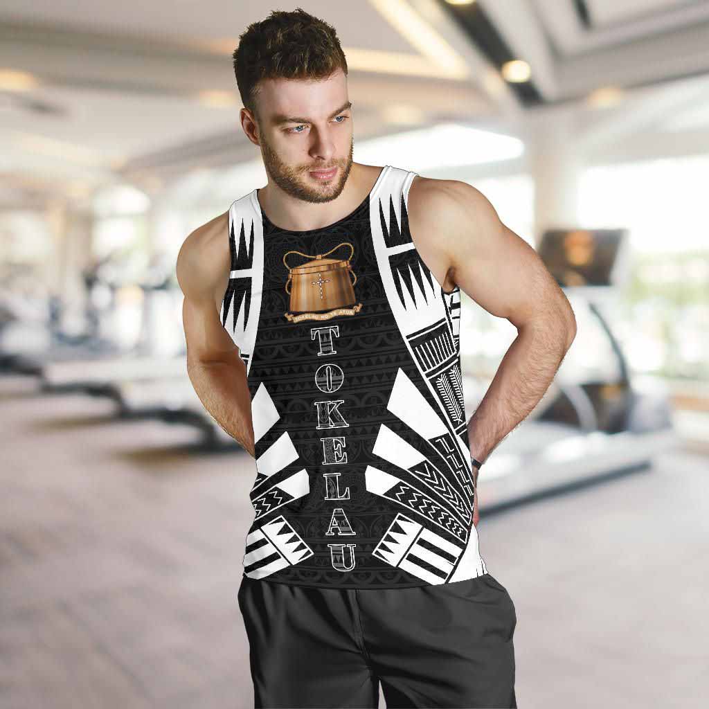 Tokelau Men Tank Top - Polynesian Tattoo Black