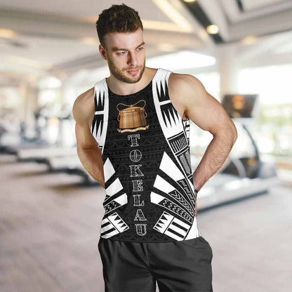 Tokelau Men Tank Top - Polynesian Tattoo Black