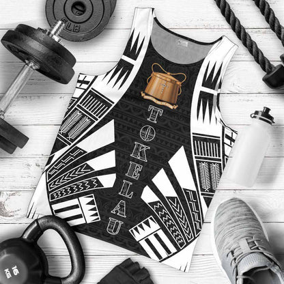 Tokelau Men Tank Top - Polynesian Tattoo Black