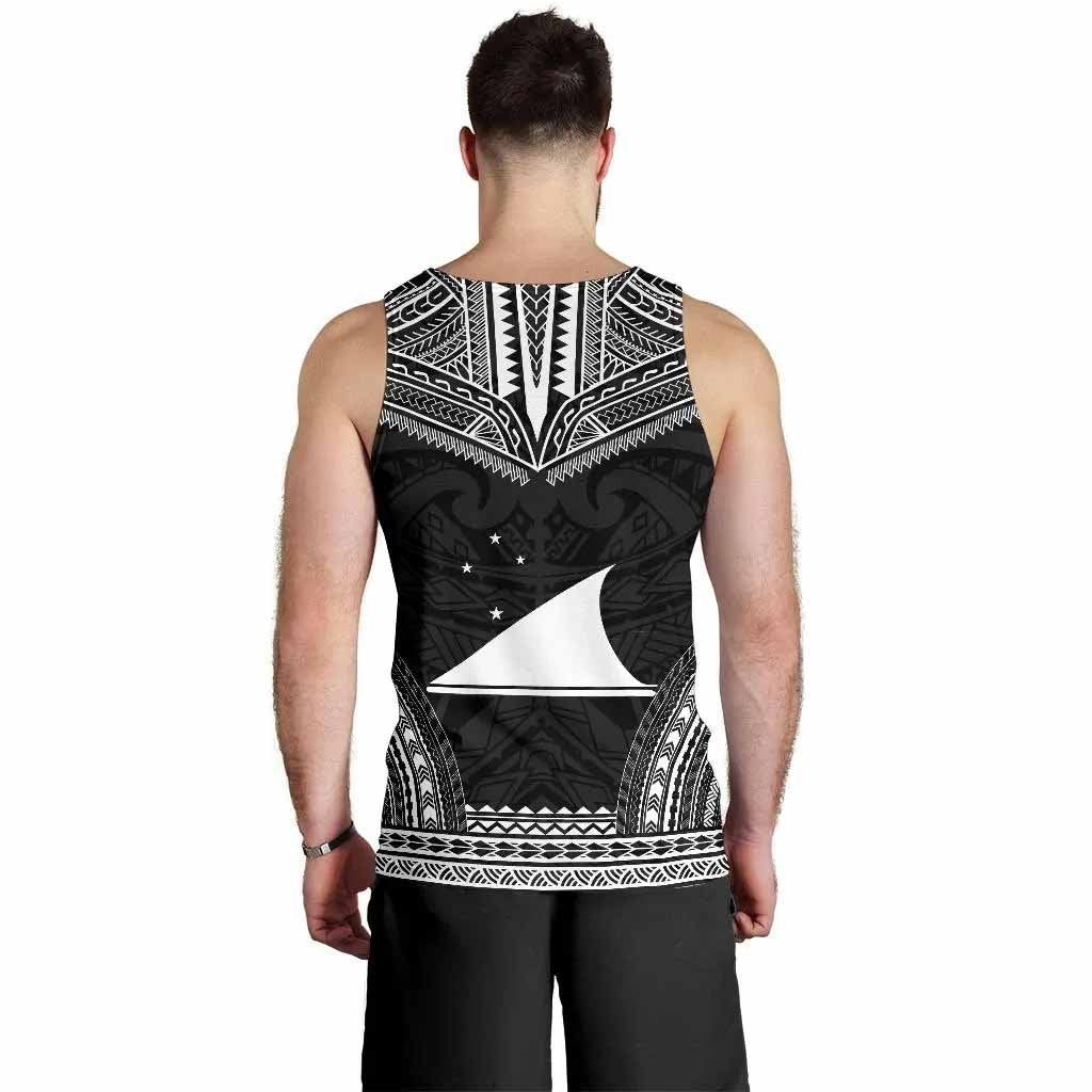 Tokelau Men Tank Top - Polynesian Chief Black Version