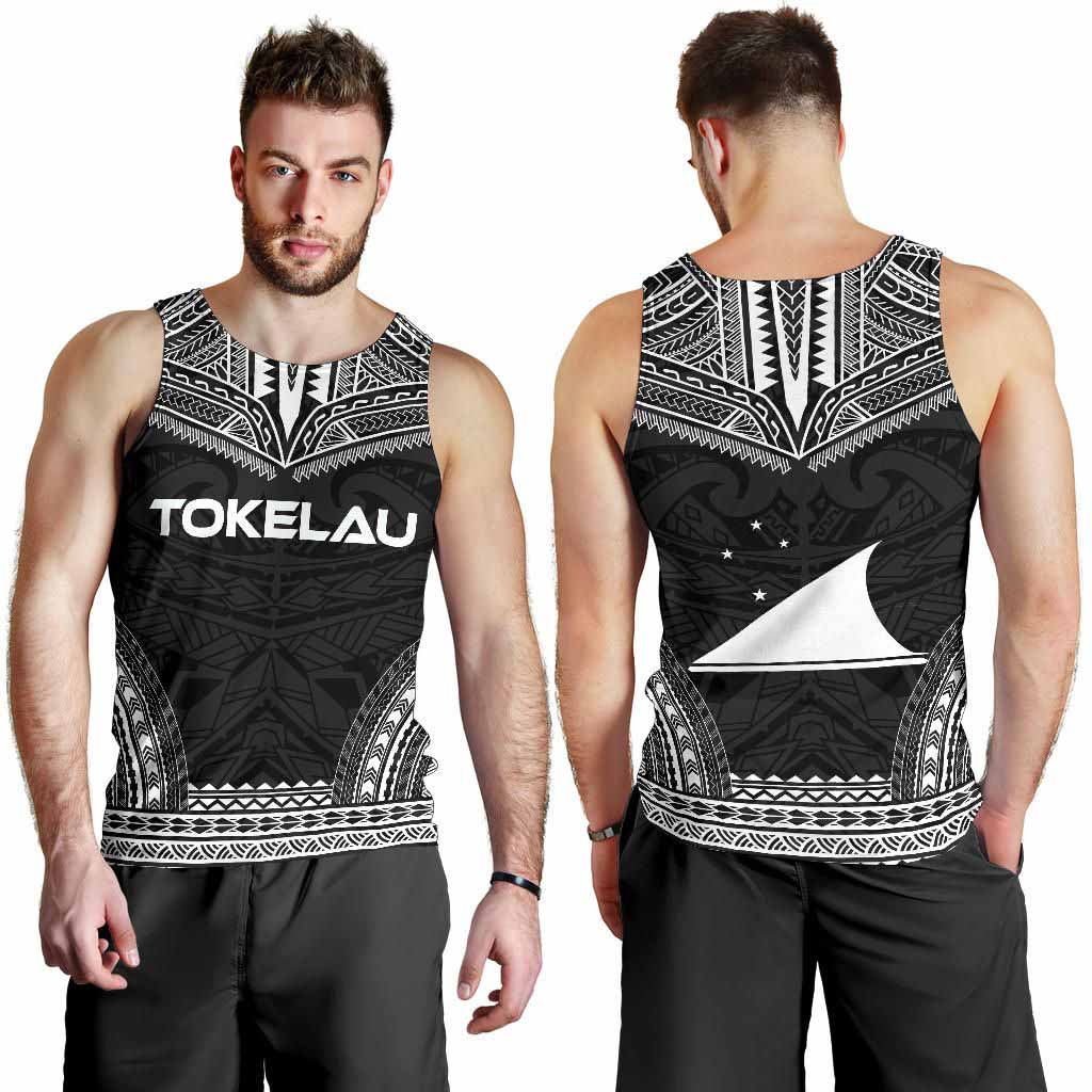 Tokelau Men Tank Top - Polynesian Chief Black Version