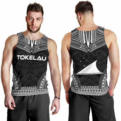 Tokelau Men Tank Top - Polynesian Chief Black Version