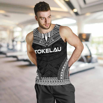 Tokelau Men Tank Top - Polynesian Chief Black Version