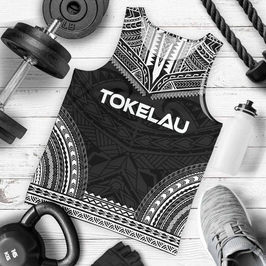 Tokelau Men Tank Top - Polynesian Chief Black Version
