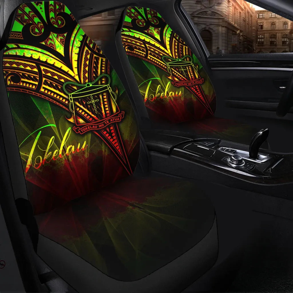 Tokelau Car Seat Cover - Cross Style Reggae Color