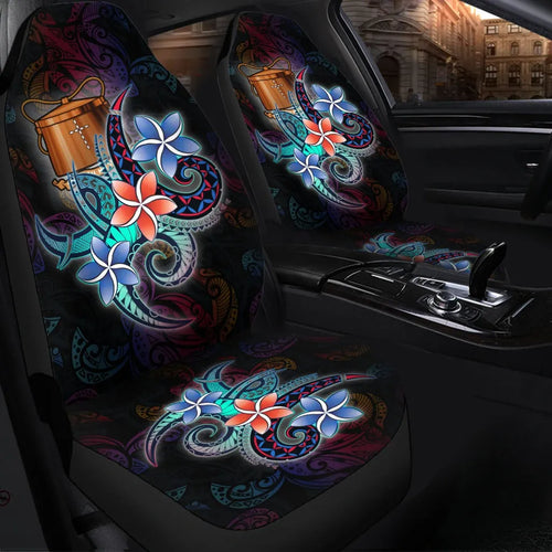 Tokelau Car Seat Cover - Plumeria Flowers Style