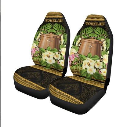 Tokelau Car Seat Cover - Polynesian Gold Patterns Collection