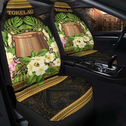 Tokelau Car Seat Cover - Polynesian Gold Patterns Collection