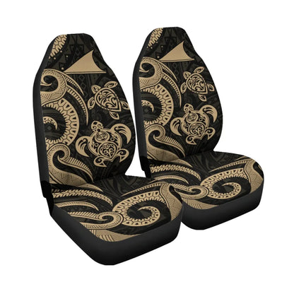 Tokelau Car Seat Covers - Gold Tentacle Turtle