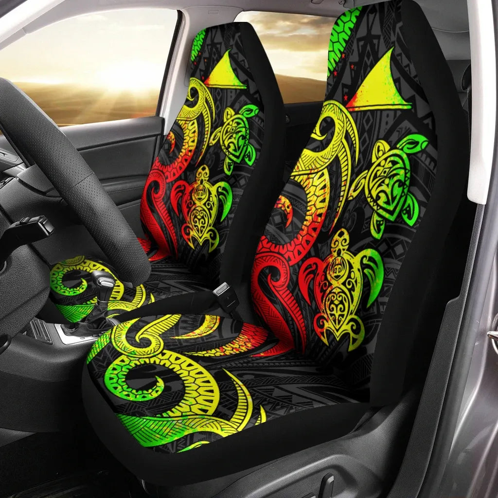 Tokelau Car Seat Covers - Reggae Tentacle Turtle