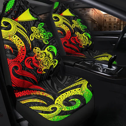 Tokelau Car Seat Covers - Reggae Tentacle Turtle