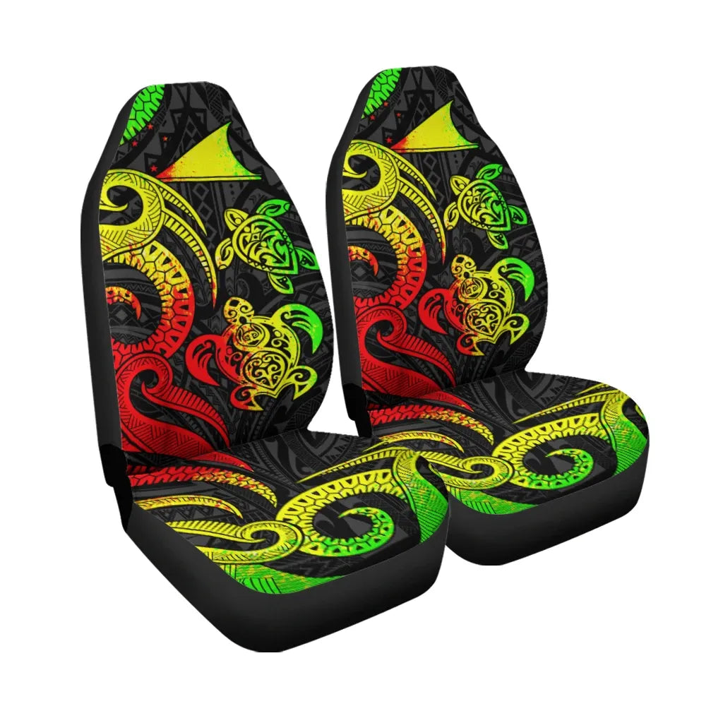 Tokelau Car Seat Covers - Reggae Tentacle Turtle