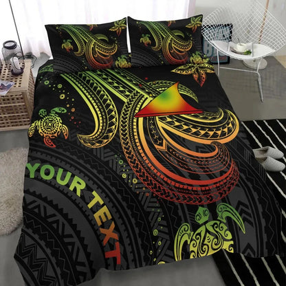 Tokelau Custom Personalised Bedding Set - Reggae Turtle