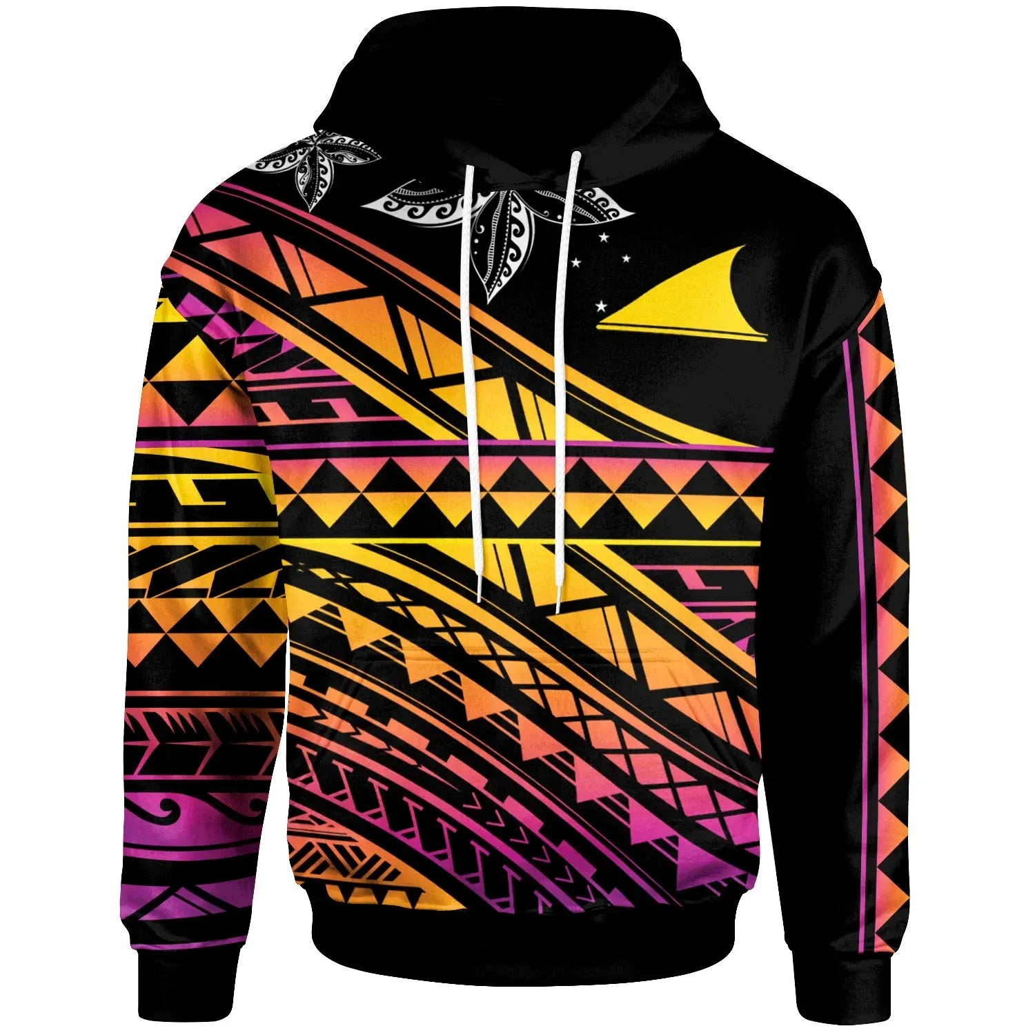 Tokelau - Custom Personalised Hoodie - Special Polynesian Ornaments