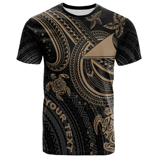 Tokelau Custom Personalised T-shirt - Gold Turtle