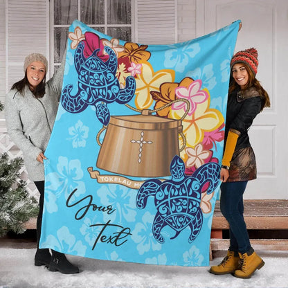 Tokelau Custom Personalised Premium Blanket - Tropical Style