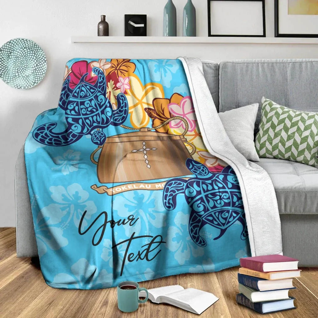 Tokelau Custom Personalised Premium Blanket - Tropical Style