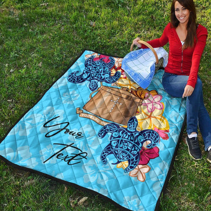 Tokelau Custom Personalised Premium Quilt - Tropical Style
