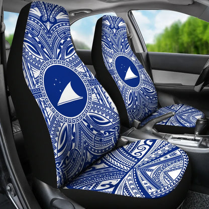 Tokelau Car Seat Cover - Tokelau Coat Of Arms Polynesian Flag Color