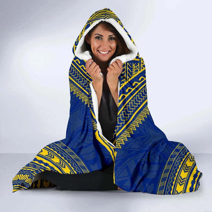 Tokelau Flag Polynesian Chief Hooded Blanket