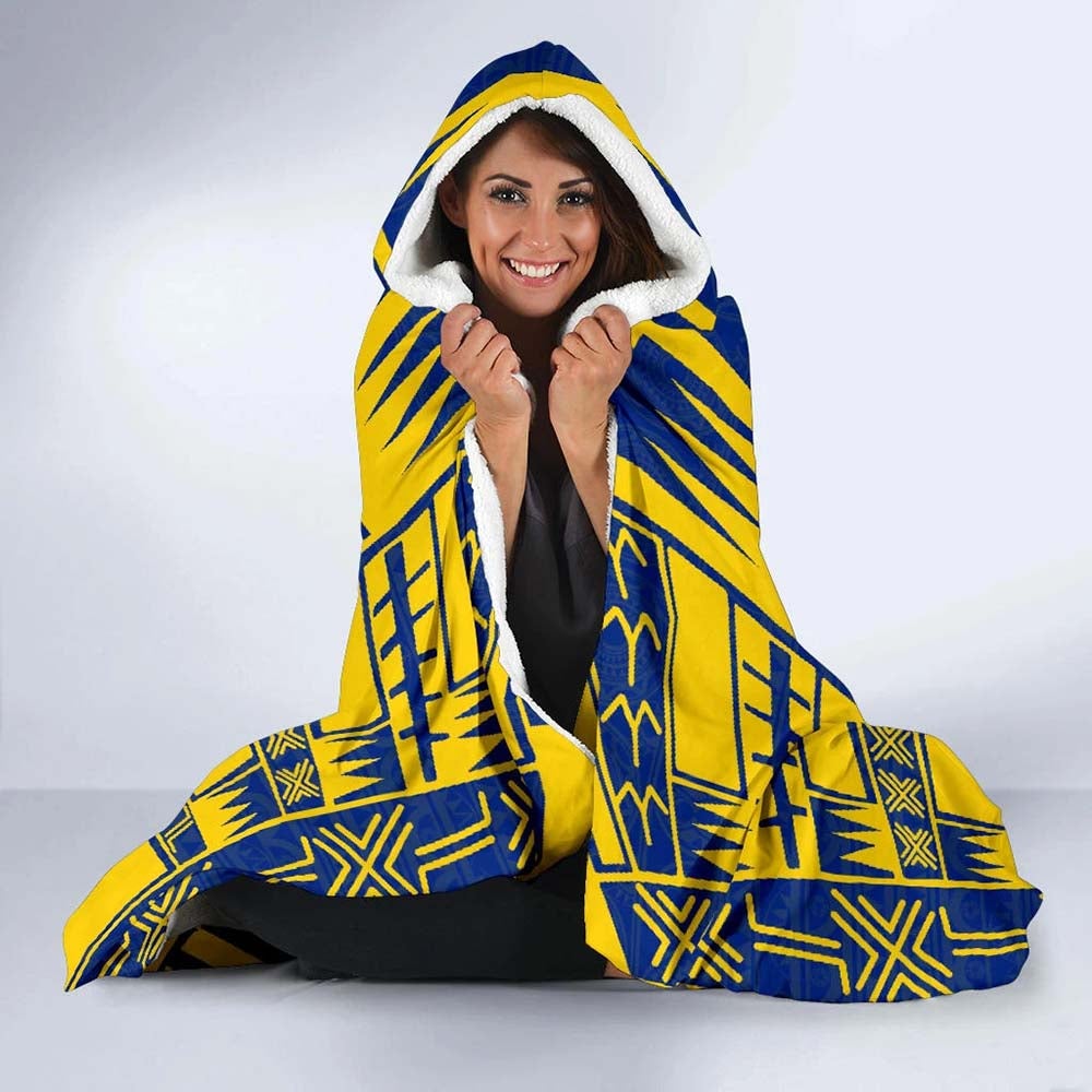 Tokelau Hooded Blanket - Polynesian Tattoo Flag