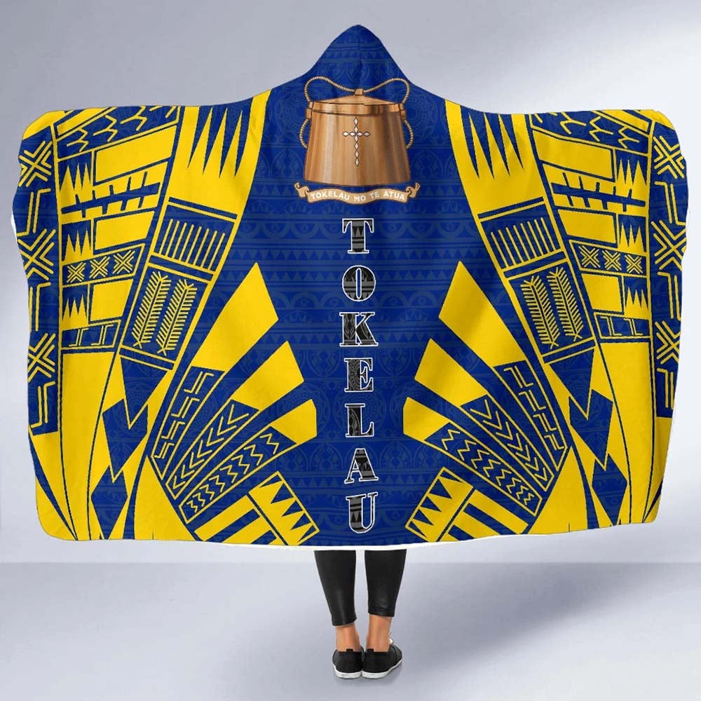 Tokelau Hooded Blanket - Polynesian Tattoo Flag
