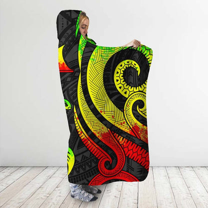 Tokelau Hooded Blanket - Reggae Tentacle Turtle