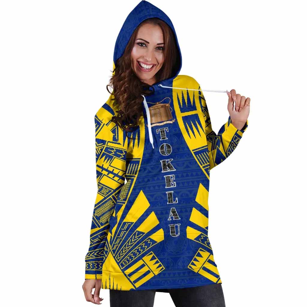 Tokelau Hoodie Dress - Polynesian Tattoo Flag