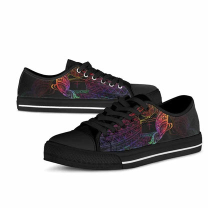 Tokelau Low Top Shoes - Butterfly Polynesian Style