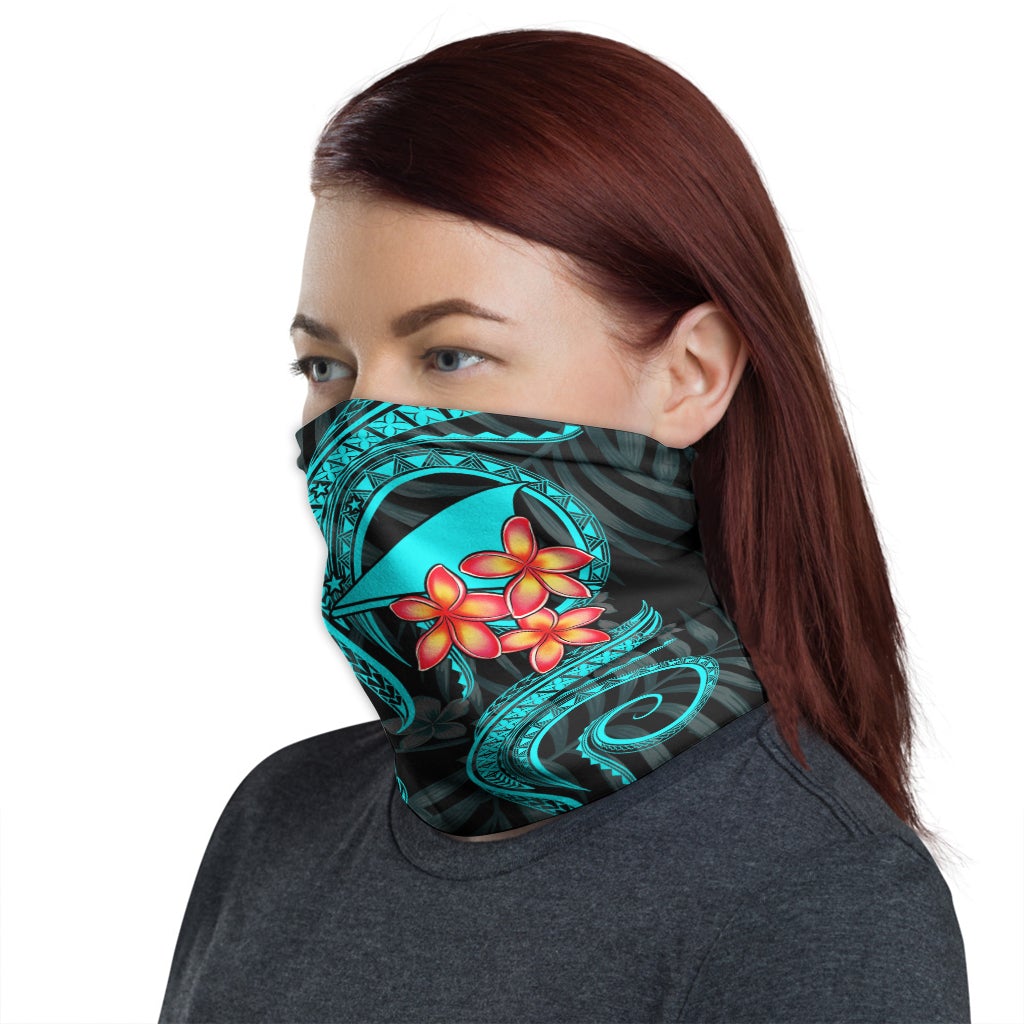 Tokelau Neck Gaiter - Plumeria Turquoise