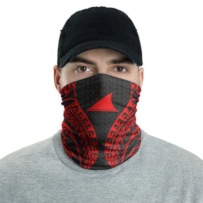 Tokelau Neck Gaiter - Polynesian Pattern Red