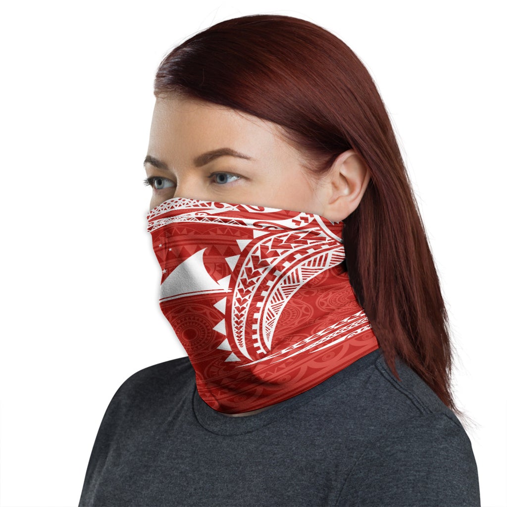 Tokelau Neck Gaiter - Tribal Pattern Red