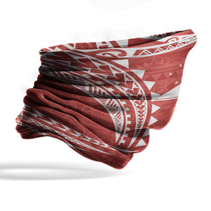 Tokelau Neck Gaiter - Tribal Pattern Red