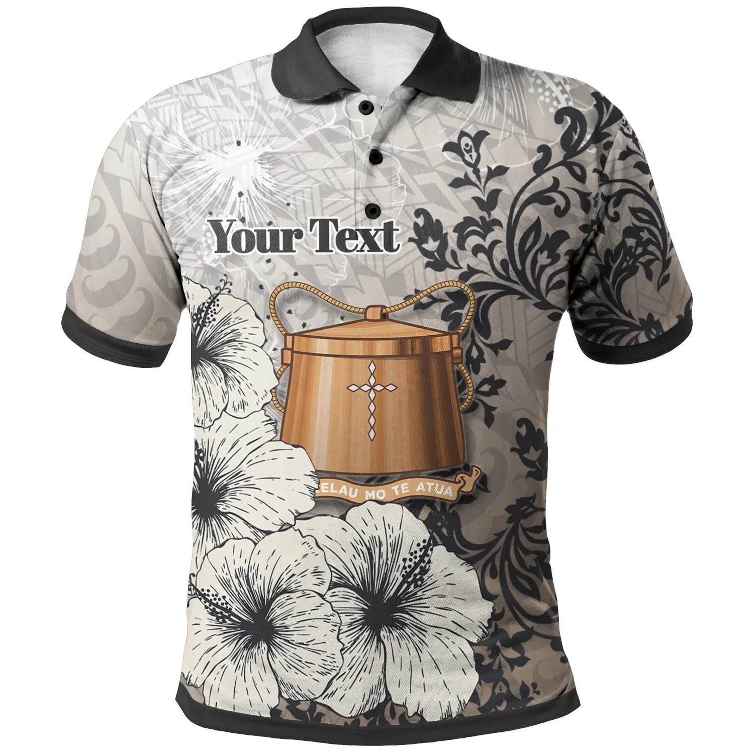 Tokelau Polo - Custom Personalised Vintage Luxury Floral Style