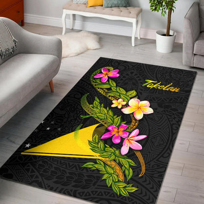 Tokelau Polynesian Area Rug - Plumeria Tribal