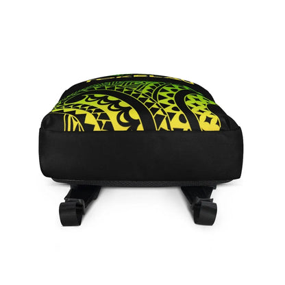 Tokelau Polynesian Backpack - Reggae Tribal Pattern